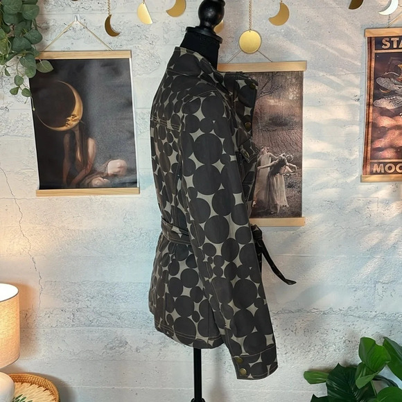 Boden waxed cotton utility jacket with tie waist size 6 - Picture 2 of 10